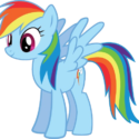 Rainbow Dash Vector Standing Image